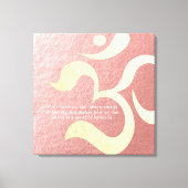 Yoga Meditation Instructor Life Coach OM-offertes Canvas Afdruk (Voorkant)