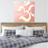 Yoga Meditation Instructor Life Coach OM-offertes Canvas Afdruk (Insitu (Slaapkamer))
