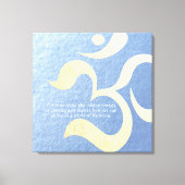 Yoga Meditation Instructor Life Coach OM-offertes Canvas Afdruk (Voorkant)