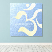 Yoga Meditation Instructor Life Coach OM-offertes Canvas Afdruk (Insitu (Houten vloer))