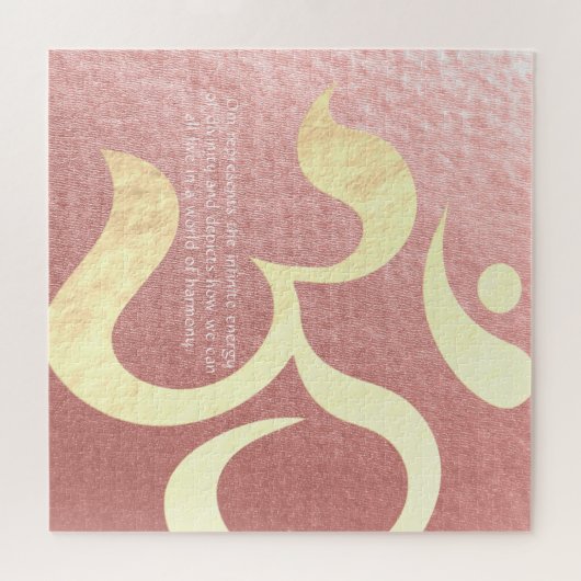 Yoga Meditation Instructor Life Coach OM-offertes Legpuzzel (Horizontaal)