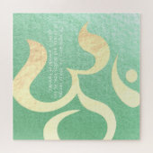 Yoga Meditation Instructor Life Coach OM-offertes Legpuzzel (Horizontaal)