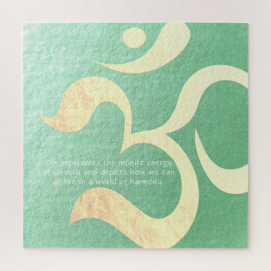 Yoga Meditation Instructor Life Coach OM-offertes Legpuzzel (Verticaal)