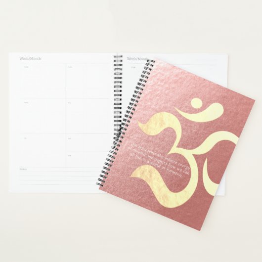 Yoga Meditation Instructor Life Coach OM-offertes Planner (Display)