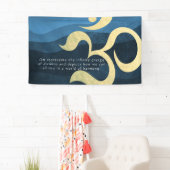 Yoga Meditation Instructor Life Coach OM-offertes Spandoek (Insitu)