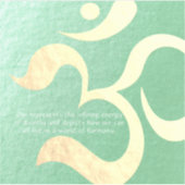 Yoga Meditation Instructor Life Coach OM-offertes Sticker (Voorkant)