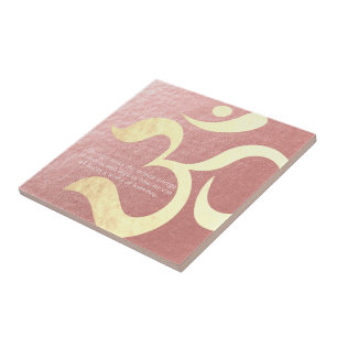 Yoga Meditation Instructor Life Coach OM-offertes Tegeltje