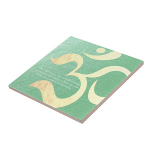Yoga Meditation Instructor Life Coach OM-offertes Tegeltje