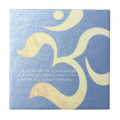 Yoga Meditation Instructor Life Coach OM-offertes Tegeltje (Voorkant)