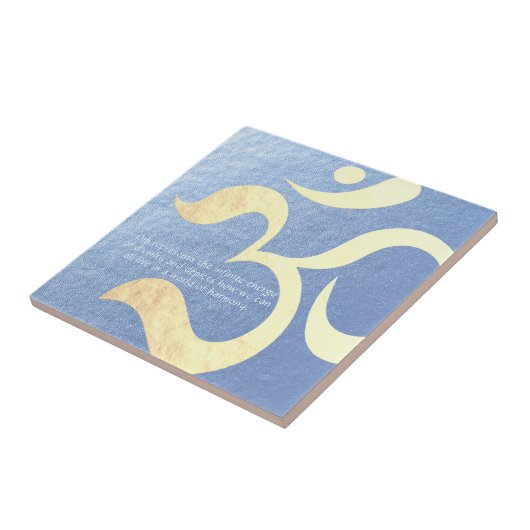 Yoga Meditation Instructor Life Coach OM-offertes Tegeltje (Zijkant)