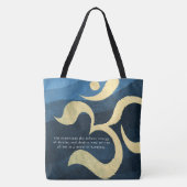 Yoga Meditation Instructor Life Coach OM-offertes Tote Bag (Achterkant)