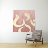 Yoga Meditation Instructor Life Coach OM-offertes Wandkleed (In Situ (horizontaal))