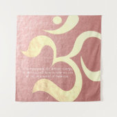 Yoga Meditation Instructor Life Coach OM-offertes Wandkleed (Voorkant)