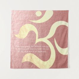 Yoga Meditation Instructor Life Coach OM-offertes Wandkleed