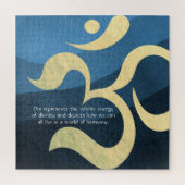 Yoga Meditation Instructor Life Coach OM Quotes Ji Legpuzzel (Verticaal)