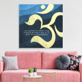 Yoga Meditation Instructor Life Coach OM Quottes C Canvas Afdruk (Insitu (Woonkamer))