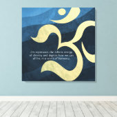Yoga Meditation Instructor Life Coach OM Quottes C Canvas Afdruk (Insitu (Houten vloer))