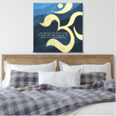 Yoga Meditation Instructor Life Coach OM Quottes C Canvas Afdruk (Insitu (Slaapkamer))