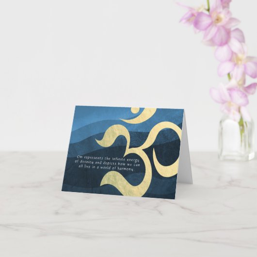 Yoga Meditation Instructor Life Coach OM Quottes C Kaart (Orchidee)