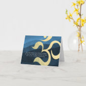 Yoga Meditation Instructor Life Coach OM Quottes C Kaart (Gele Bloem)