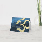 Yoga Meditation Instructor Life Coach OM Quottes C Kaart (Voorkant)