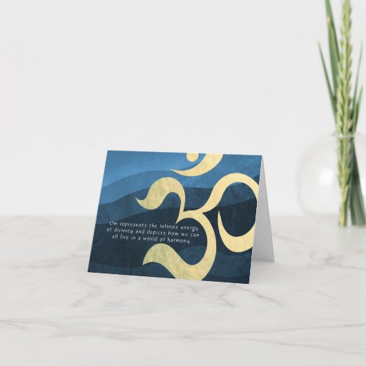 Yoga Meditation Instructor Life Coach OM Quottes C Kaart (Voorkant)