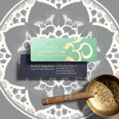 Yoga Meditation Instructor Life Coach OM-symbool Mini Visitekaartje