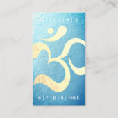 Yoga Meditation Instructor Loyalty Punch Om Symbol (Voorkant)