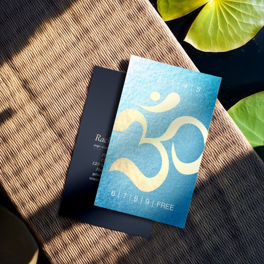 Yoga Meditation Instructor Loyalty Punch Om Symbol