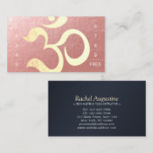 Yoga Meditation Instructor Loyalty Punch Om Symbol (Voorkant / Achterkant)