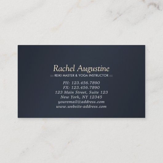 Yoga Meditation Instructor Loyalty Punch Om Symbol (Achterkant)