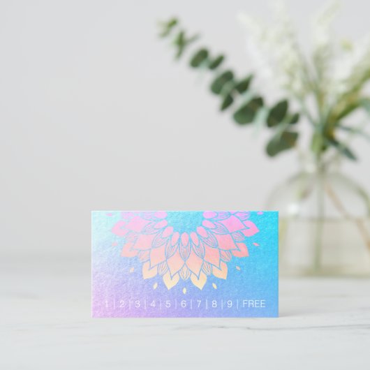 Yoga Meditation Instructor Mandala Loyalty Punch (Staand voorkant)