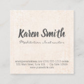 Yoga Meditation Instructor | Mandala Vierkante Visitekaartje (Achterkant)