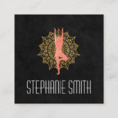 Yoga Meditation Instructor | Mandala Vierkante Visitekaartje (Voorkant)