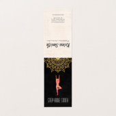 Yoga Meditation Instructor | Mandala Visitekaartje (Buitenkant ongevouwen)