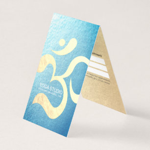 Yoga Meditation Instructor OM Symbol Price List Visitekaartje