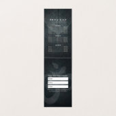 Yoga Meditation Instructor OM Symbol Price List Visitekaartje (Binnenkant ongevouwen)