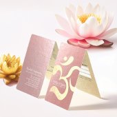 Yoga Meditation Instructor OM Symbol Price List Visitekaartje