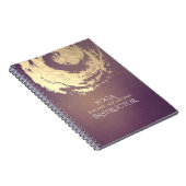 Yoga Meditation Instructor Paars Gold ZEN Symbool Notitieboek (Rechterzijde)