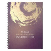Yoga Meditation Instructor Paars Gold ZEN Symbool Notitieboek (Voorkant)