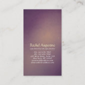 Yoga Meditation Instructor Paars Gold ZEN Symbool Visitekaartje (Achterkant)