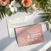 Yoga Meditation Instructor Pink Gold Foil Mandala Kortingskaartje