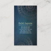 Yoga Meditation Instructor Pink Gold Foil Mandala Visitekaartje (Achterkant)