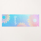 Yoga Meditation Instructor Roos Blue Gold Mandala Yogamat (Voorkant (horizontaal))