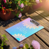 Yoga Meditation Instructor Roos Gold Foil Mandala Klembord