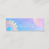 Yoga Meditation Instructor Roos Gold Foil Mandala Mini Visitekaartje (Voorkant)
