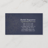 Yoga Meditation Instructor Roos Gold Foil Mandala Visitekaartje (Achterkant)