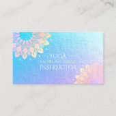 Yoga Meditation Instructor Roos Gold Foil Mandala Visitekaartje (Voorkant)