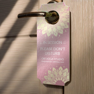 Yoga Meditation Instructor Roos Gold Mandala Lotus Deurhanger
