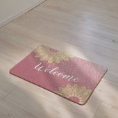 Yoga Meditation Instructor Roos Gold Mandala Lotus Deurmat